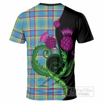 Yukon Territory Canada Tartan T-Shirt Traditional Scottish Thistle