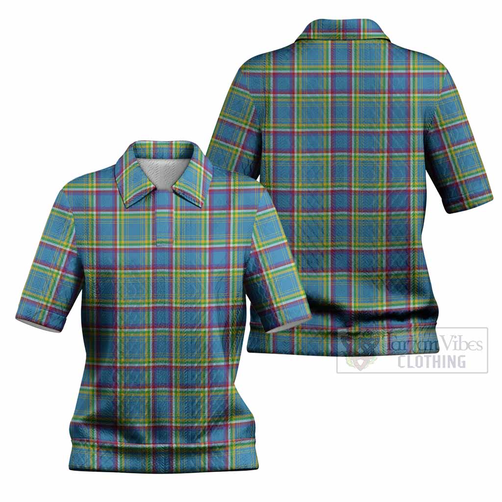 Yukon Territory Canada Tartan Women’s Polo Sweater Top
