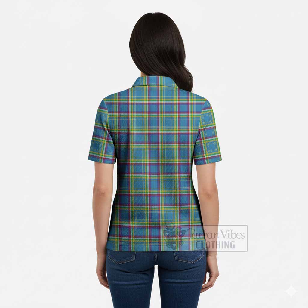 Yukon Territory Canada Tartan Women’s Polo Sweater Top