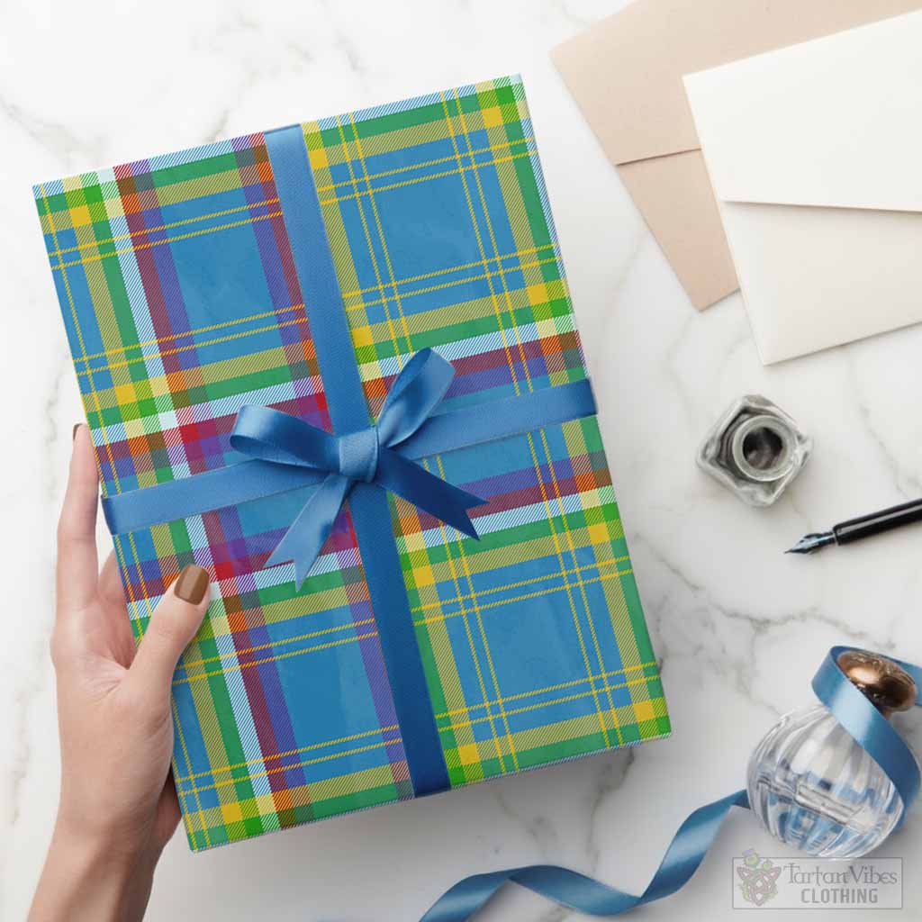 Yukon Territory Canada Tartan Wrapping Paper