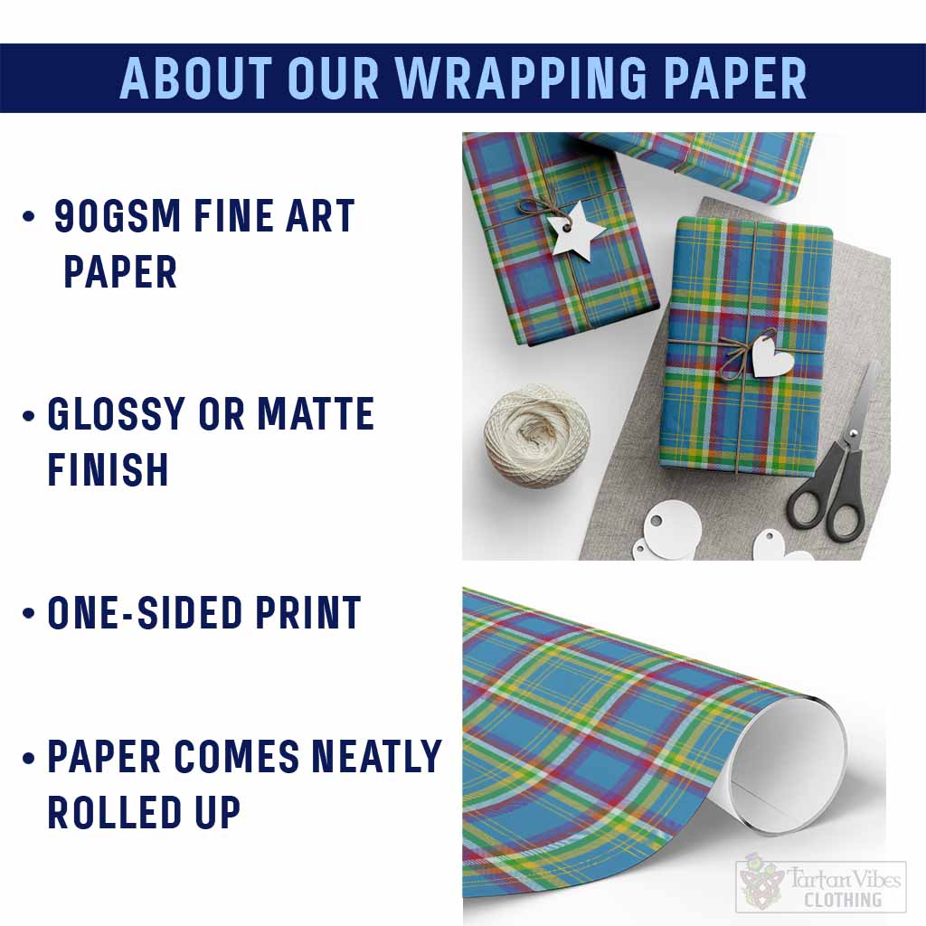 Yukon Territory Canada Tartan Wrapping Paper