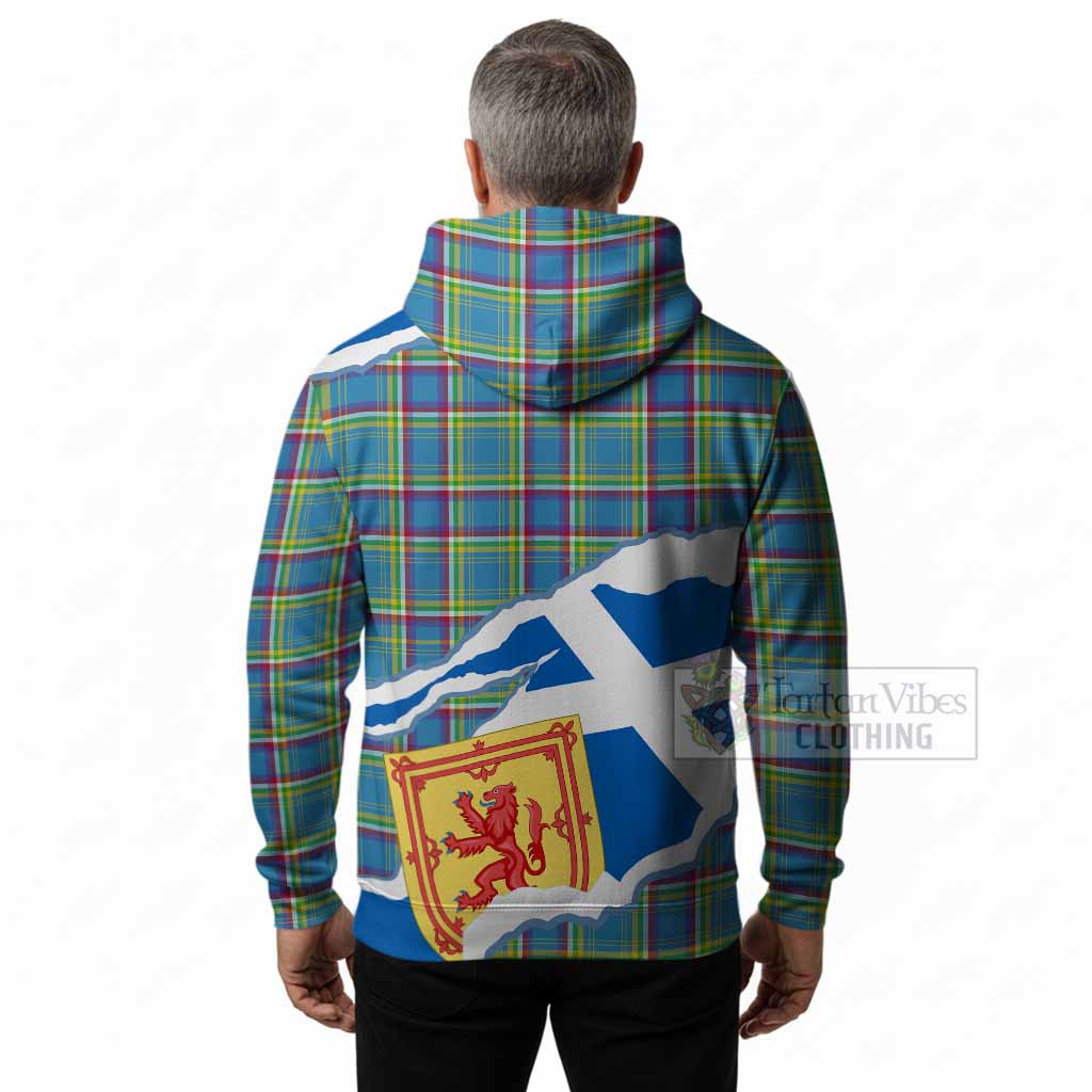 Yukon Territory Scotland Football Tartan Hoodie We'll Be Coming
