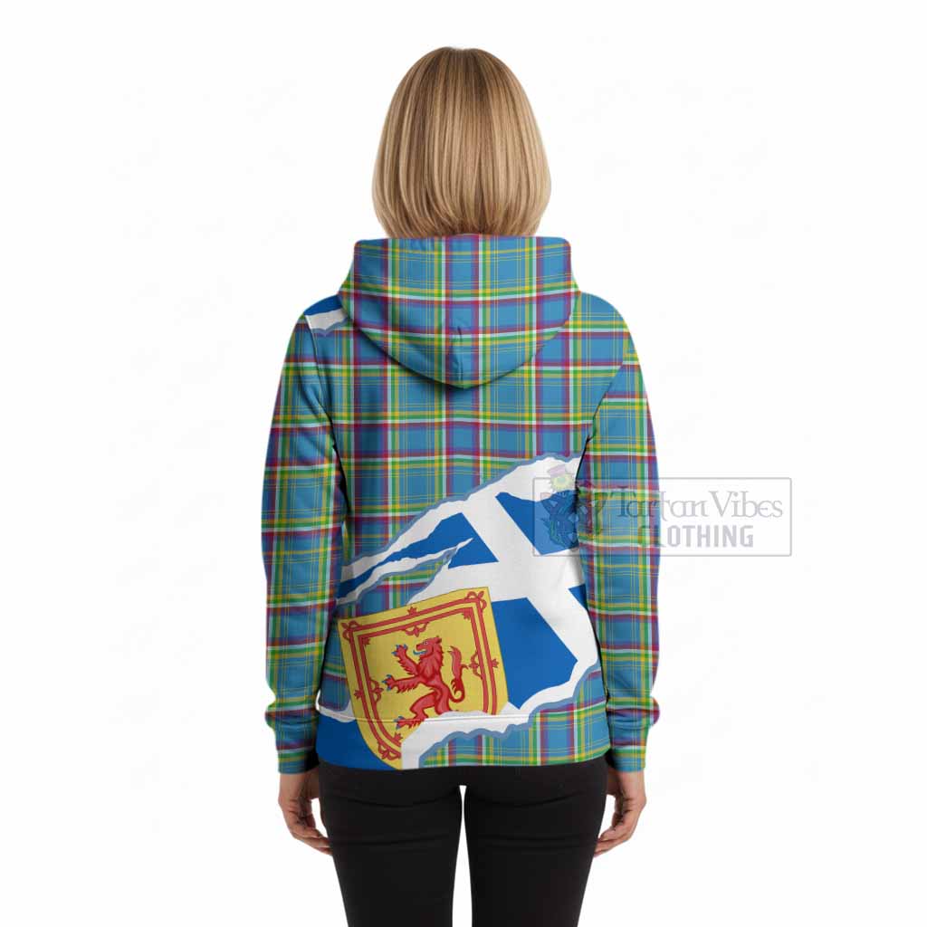 Yukon Territory Scotland Football Tartan Hoodie We'll Be Coming