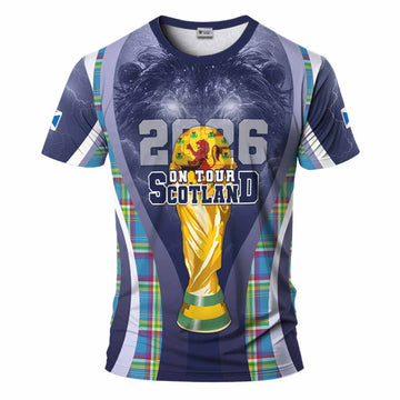 Yukon Territory Scotland Football Tartan T-Shirt Scotland On Tour Trophy Style