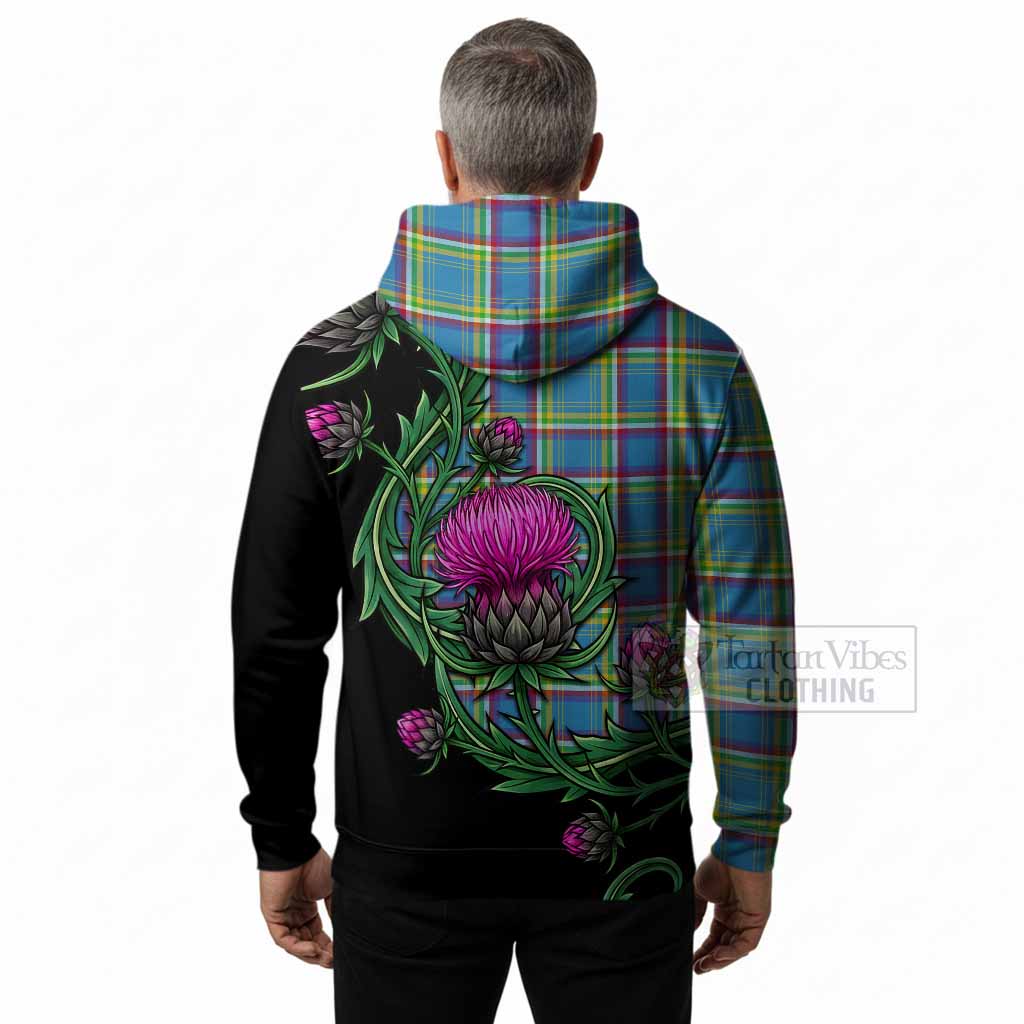 Yukon Territory Tartan Hoodie Resilient Scottish Thistle