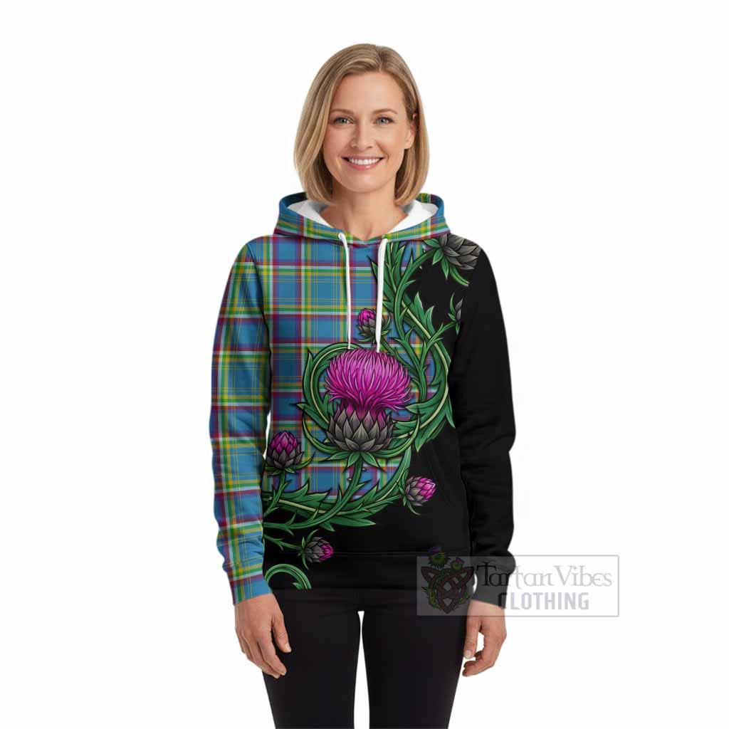 Yukon Territory Tartan Hoodie Resilient Scottish Thistle