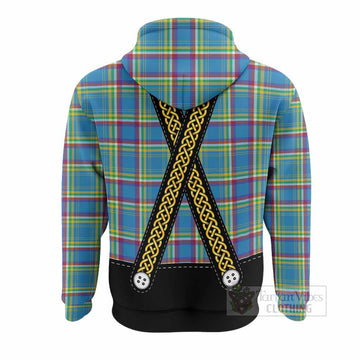 Yukon Territory Tartan Lederhosen Costume Hoodie Scotland Celtic Knot Motif