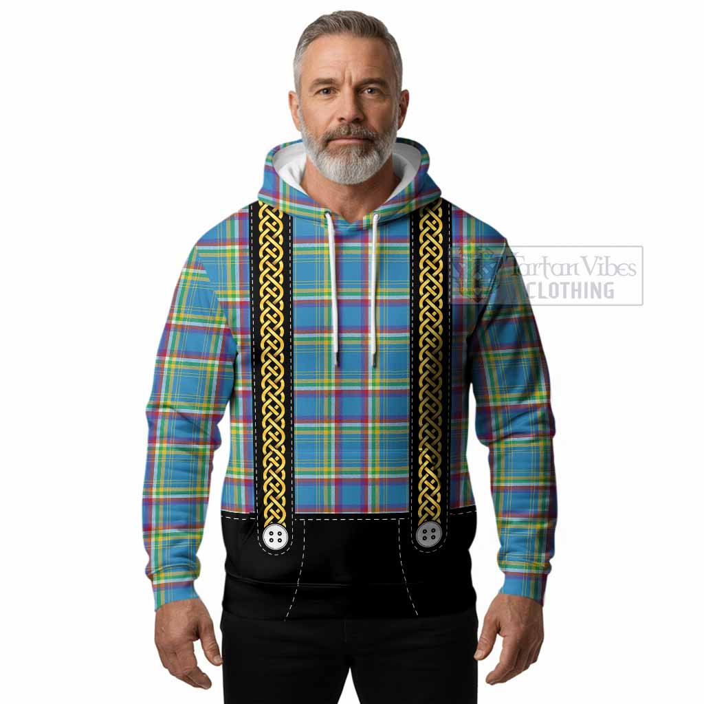 Yukon Territory Tartan Lederhosen Costume Hoodie Scotland Celtic Knot Motif