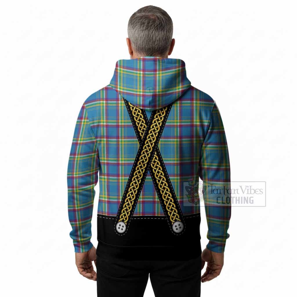 Yukon Territory Tartan Lederhosen Costume Hoodie Scotland Celtic Knot Motif