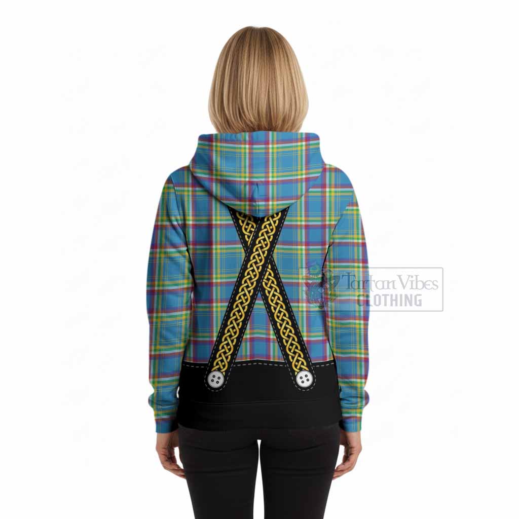 Yukon Territory Tartan Lederhosen Costume Hoodie Scotland Celtic Knot Motif