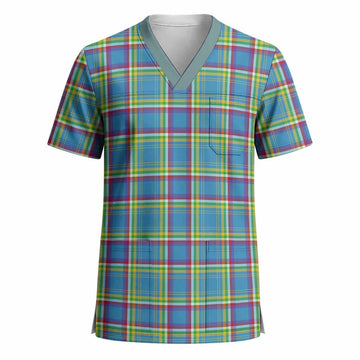 Yukon Territory Tartan Scrub Top - Tartan Vibes Clothing