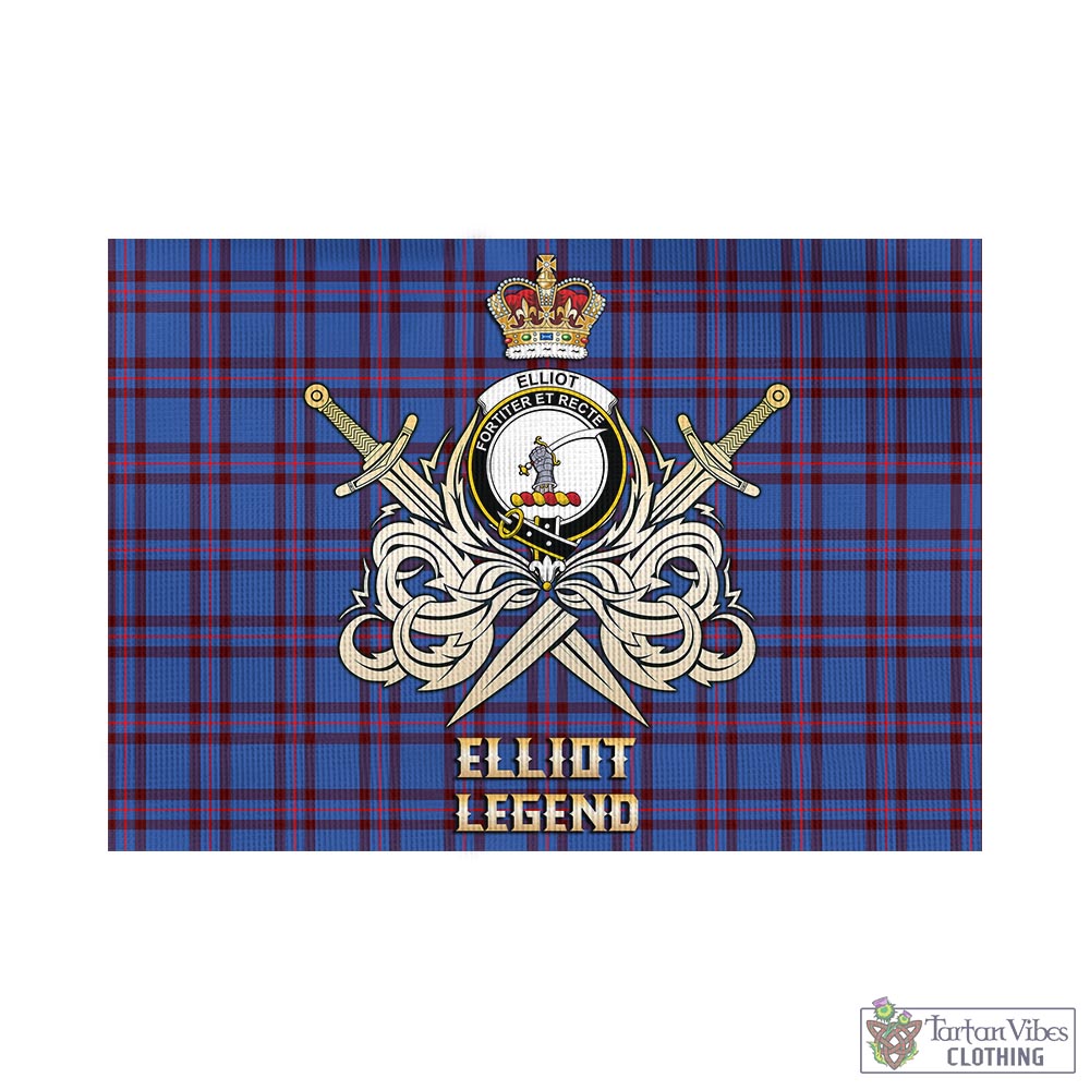 elliot-modern-tartan-flag-with-clan-crest-and-the-golden-sword-of-courageous-legacy