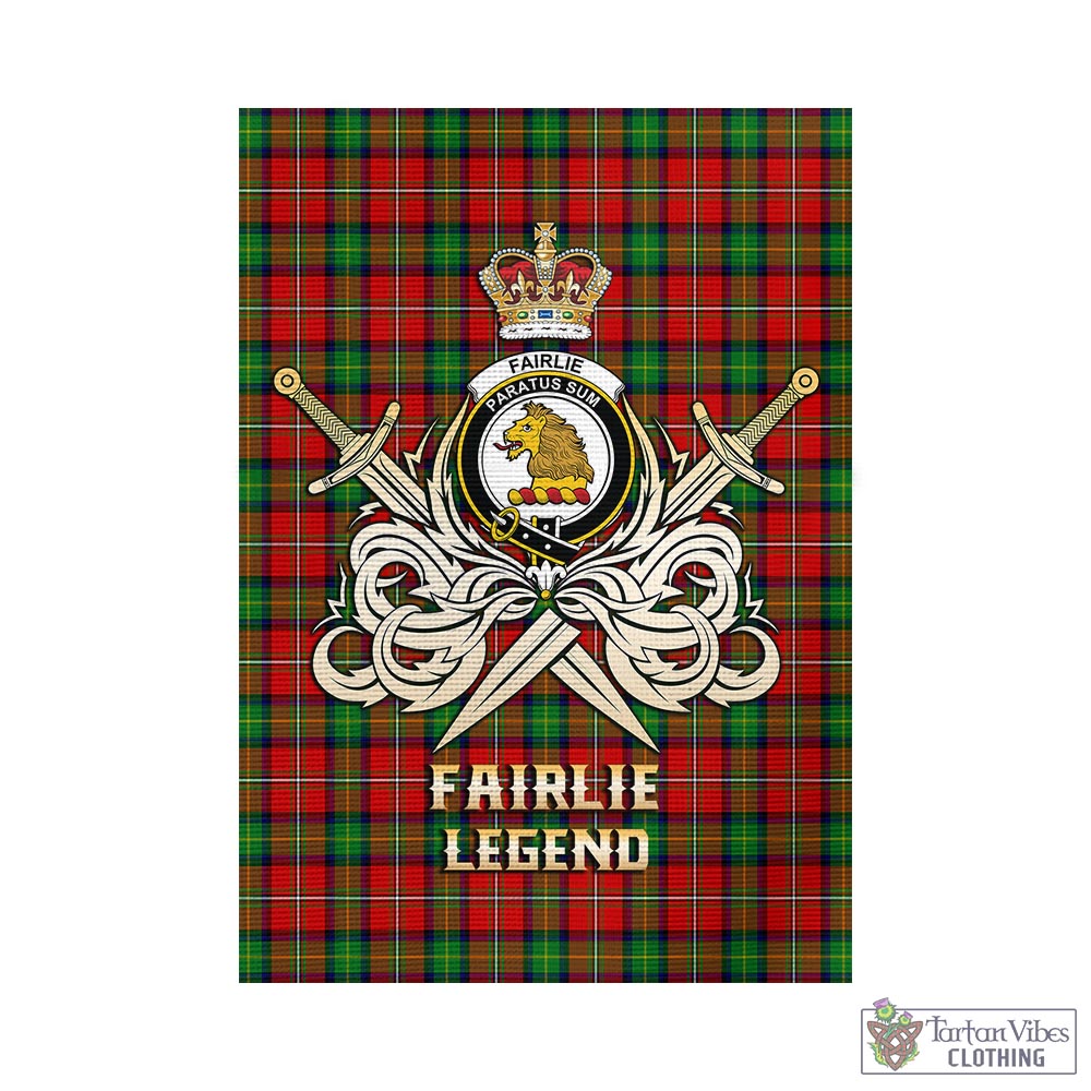 fairlie-modern-tartan-flag-with-clan-crest-and-the-golden-sword-of-courageous-legacy