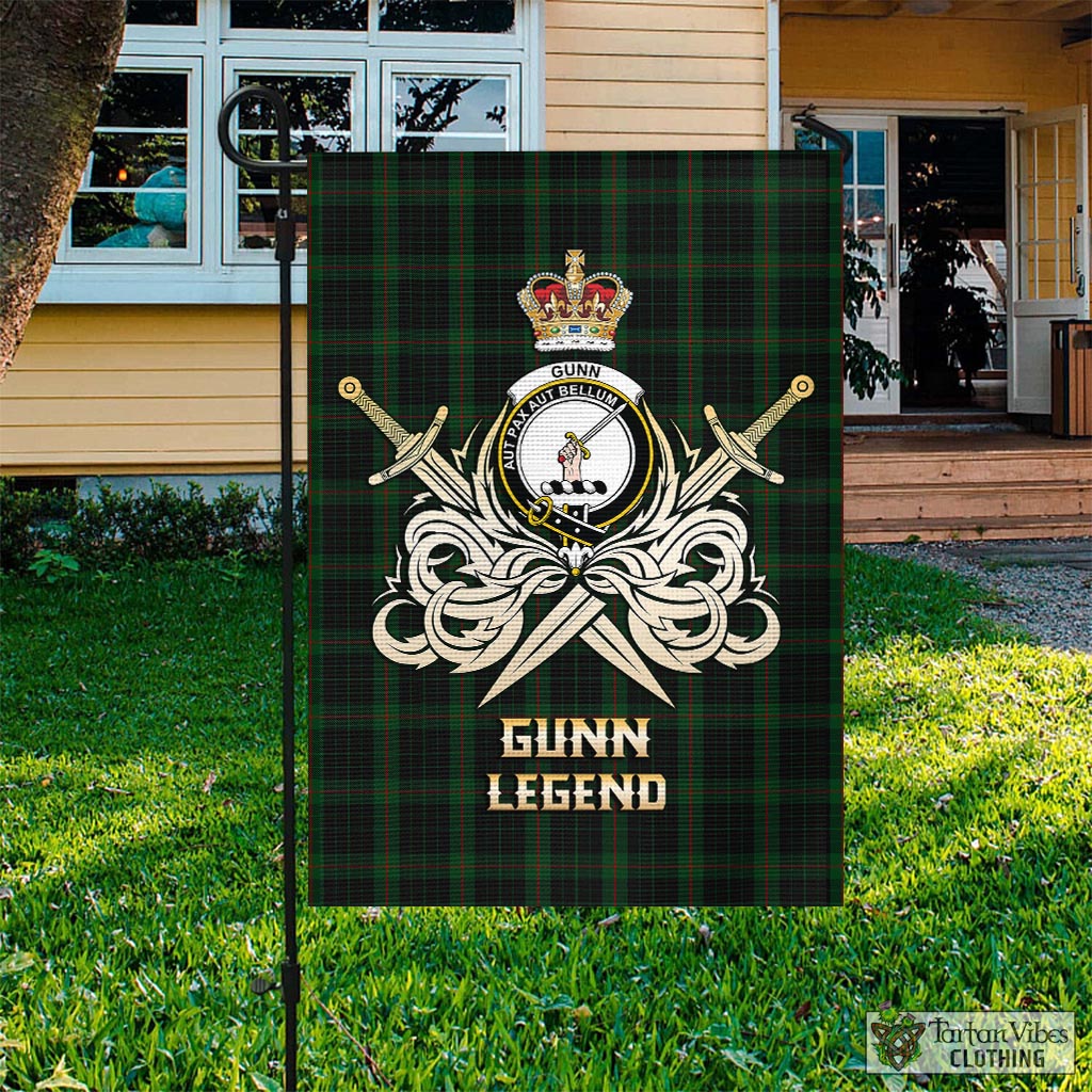 gunn-logan-tartan-flag-with-clan-crest-and-the-golden-sword-of-courageous-legacy