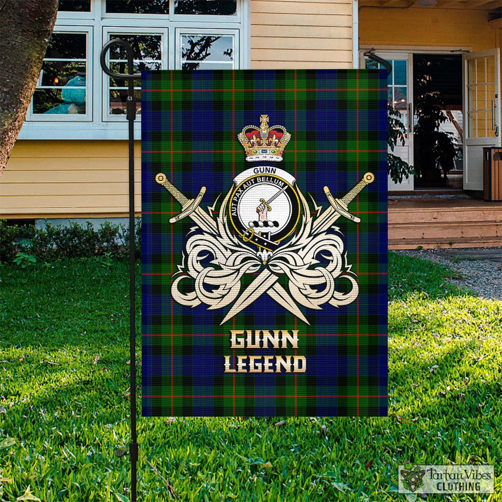 gunn-modern-tartan-flag-with-clan-crest-and-the-golden-sword-of-courageous-legacy