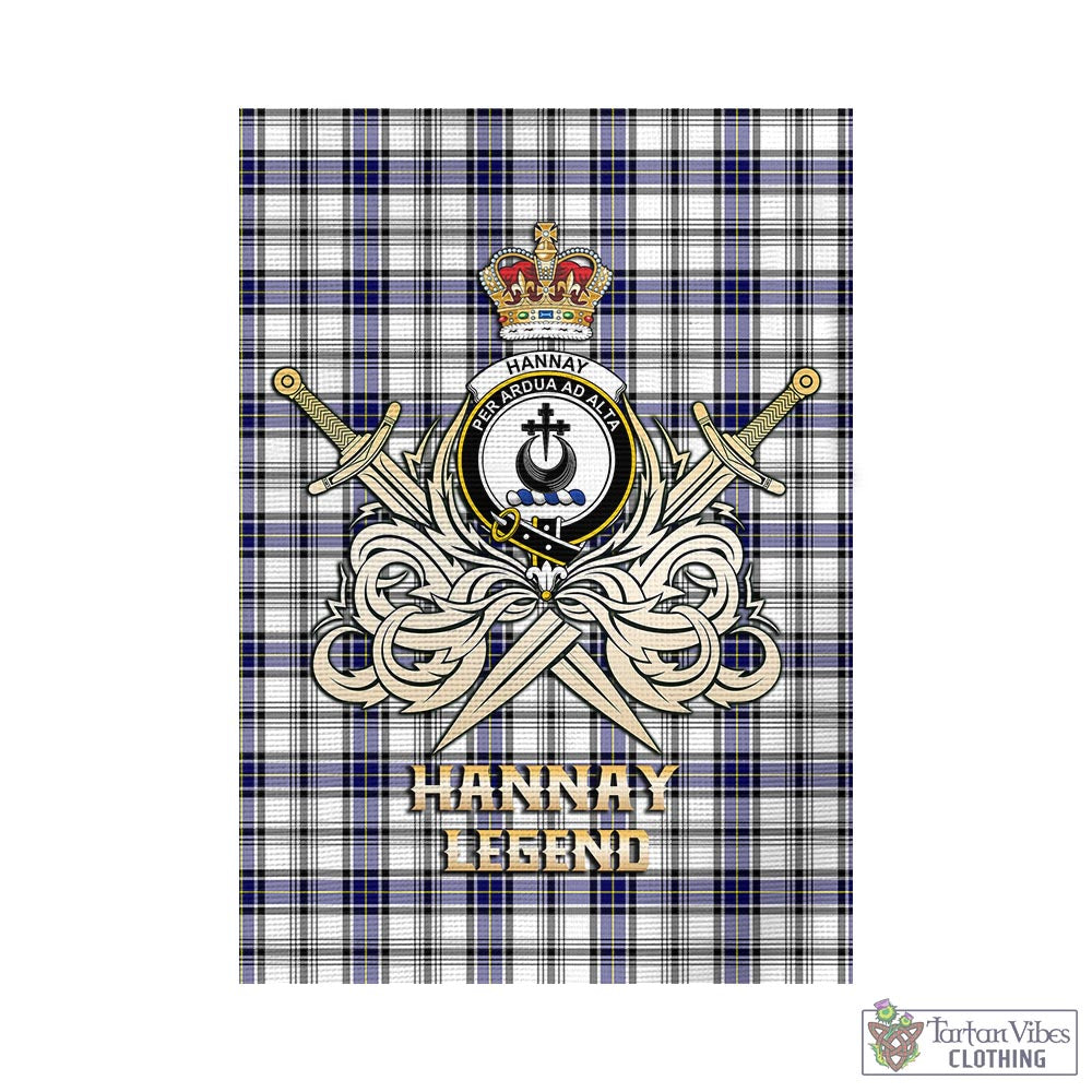 hannay-modern-tartan-flag-with-clan-crest-and-the-golden-sword-of-courageous-legacy