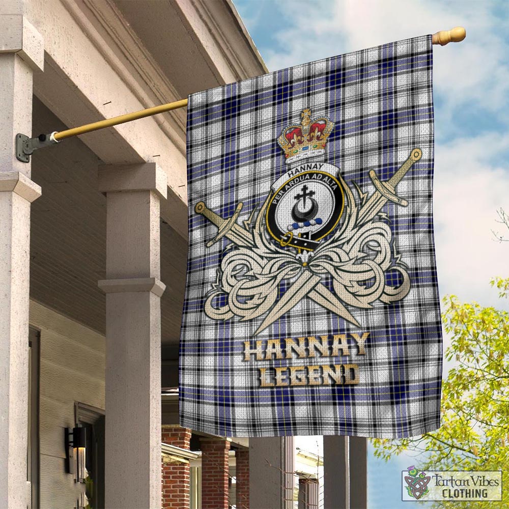 hannay-modern-tartan-flag-with-clan-crest-and-the-golden-sword-of-courageous-legacy