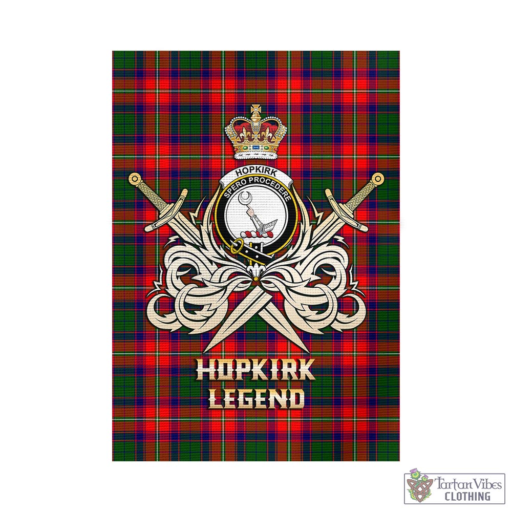 hopkirk-tartan-flag-with-clan-crest-and-the-golden-sword-of-courageous-legacy