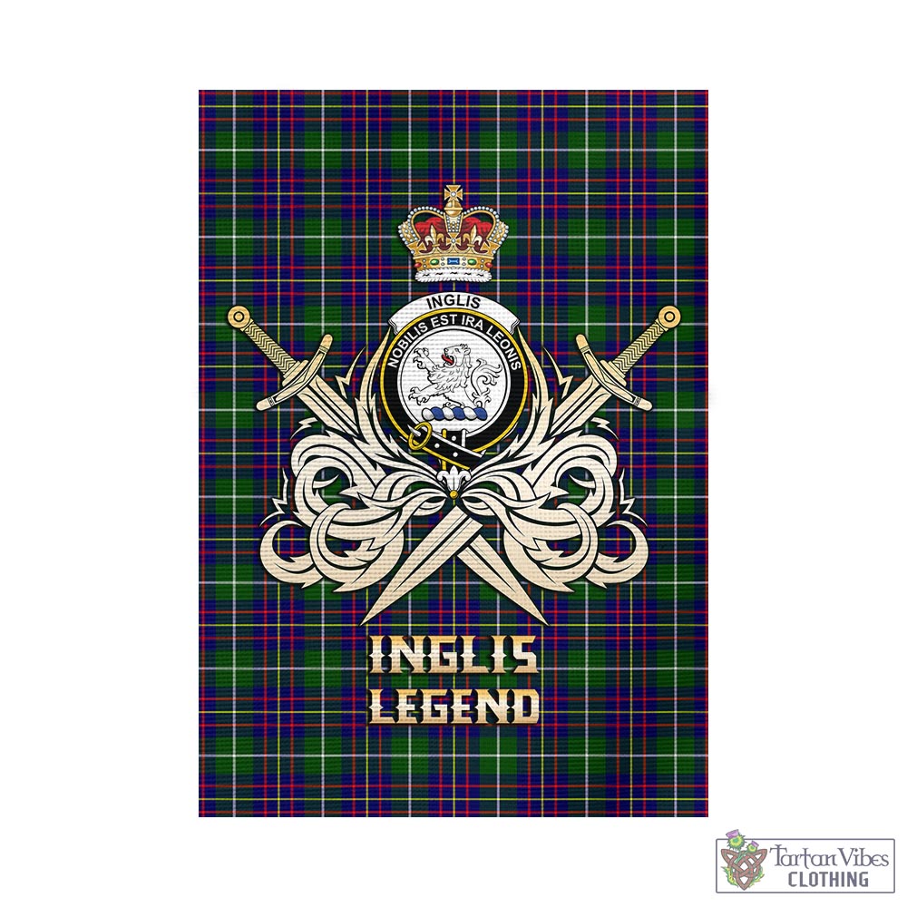 inglis-modern-tartan-flag-with-clan-crest-and-the-golden-sword-of-courageous-legacy